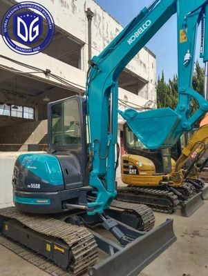 Geavanceerde Sk55 Gebruikte Kobelco 5.5t graafmachine met krachtig voortstuwingssysteem