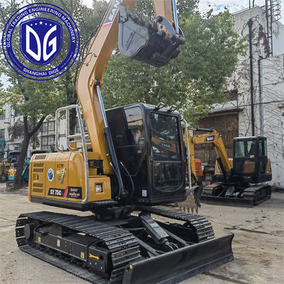 Sany SY75C 7,5 ton gebruikte graafmachine met geavanceerd koelsysteem