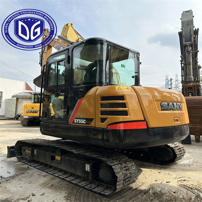 Sany Sy55C Gebruikte 5,5 ton graafmachine met snelstartmotor en helder scherm