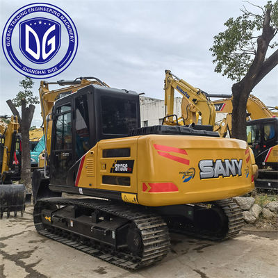Sy135 13,5 ton gebruikte SANY-graafmachine met verhoogde koelcapaciteit