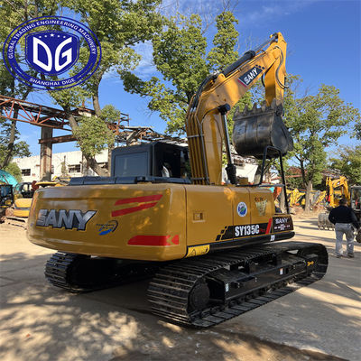Sy135 13,5 ton gebruikte SANY-graafmachine met verhoogde koelcapaciteit