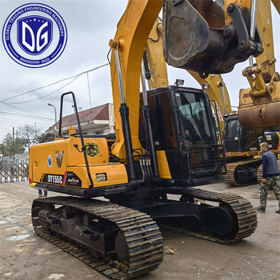 Sany SY155 15.5T Gebruikte Crawler Excavator Efficiënt En Energiebesparend Stroom Systeem