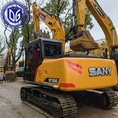 Sany SY155 15.5T Gebruikte Crawler Excavator Efficiënt En Energiebesparend Stroom Systeem