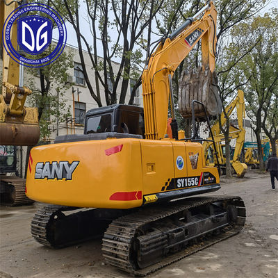 Sany SY155 15.5T Gebruikte Crawler Excavator Efficiënt En Energiebesparend Stroom Systeem