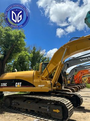 Hoge koppel motor 320C Gebruikte Caterpillar 20t graafmachine met goed hydraulisch systeem