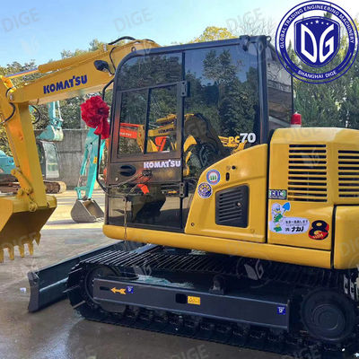 Zware machines met hoge slijtage,gebruikte PC70-graafmachine met geavanceerde hydraulische systemen