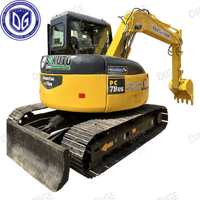 Komatsu PC78US 7,8 ton kleine gebruikte graafmachine met hoge graafsnelheid