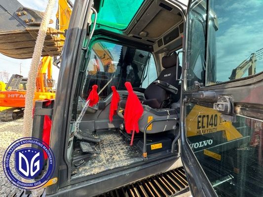 Ec140 14 ton Gebruikte Volvo graafmachine met efficiënt koelsysteem