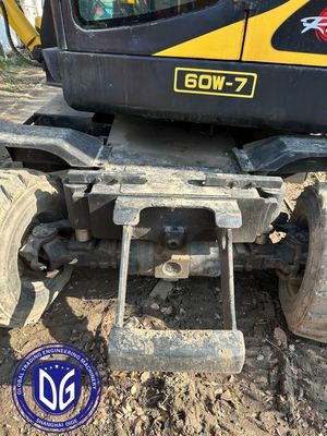 Hyundai Tweedehandse Wielgraver 60w-7 6Ton Hydraulische Kleine Graver 10 Eenheden Nu verkrijgbaar