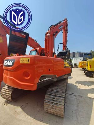 Compact ontworpen DX140 Gebruikte Doosan graafmachine kosteneffectief, geautomatiseerde besturing