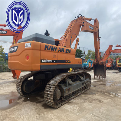 Gebruikte Doosan DX500 50t Crawler Excavator Constructieapparatuur met hoge kwaliteit
