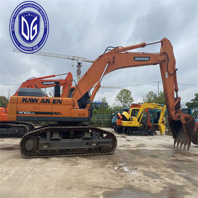 Gebruikte Doosan DX500 50 ton graafmachine met nauwkeurige controle over de graafwerkzaamheden