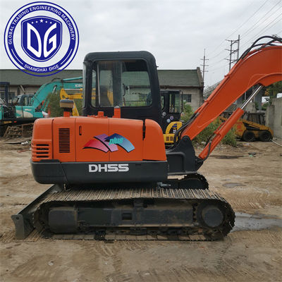 Gebruikersvriendelijke werking DH55 Gebruikte Doosan-graafmachine 5.5t Professionele onderhoud
