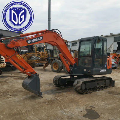 Gebruikersvriendelijke werking DH55 Gebruikte Doosan-graafmachine 5.5t Professionele onderhoud
