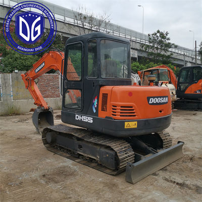 Gebruikersvriendelijke werking DH55 Gebruikte Doosan-graafmachine 5.5t Professionele onderhoud
