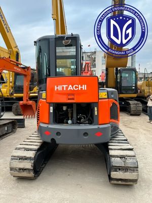 Verstelbare stoelontwerp ZX50U 5 ton Gebruikte Hitachi graafmachine met efficiënt remsysteem