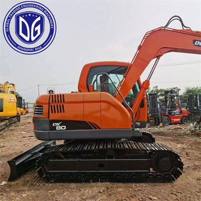 Hydraulische crawler gebruikt Doosan graafmachine DX80 8 ton