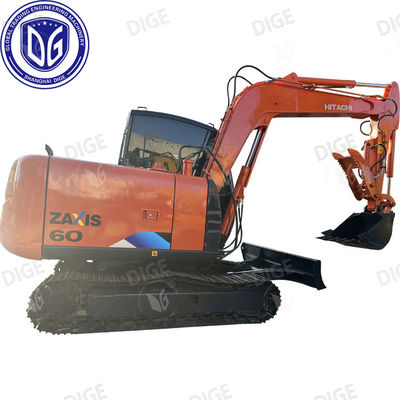 ZX60 Hitachi 6 ton gebruikte graafmachine Kleine kruipergraafmachine met cabine