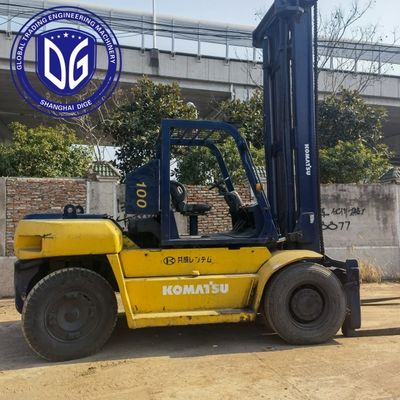 10t FD100 Gebruikte Komatsu vorklift met sterke hydraulische machine