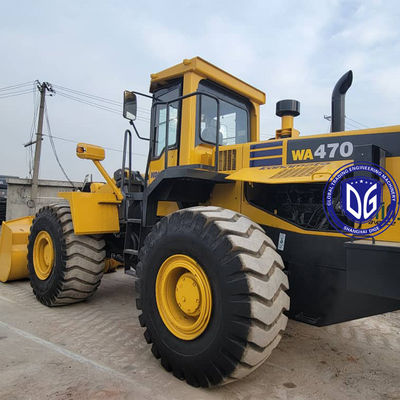 Voorkantbelader Komatsu WA470-3 Gebruikte laders Constructieapparatuur voor grote mijnbouwtechniek