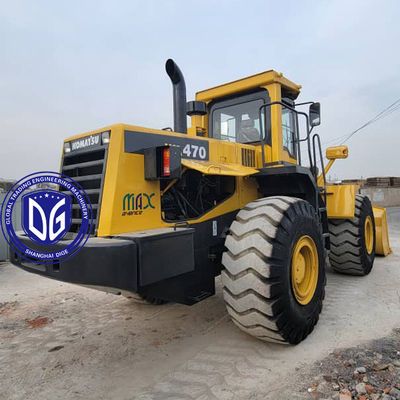 Voorkantbelader Komatsu WA470-3 Gebruikte laders Constructieapparatuur voor grote mijnbouwtechniek