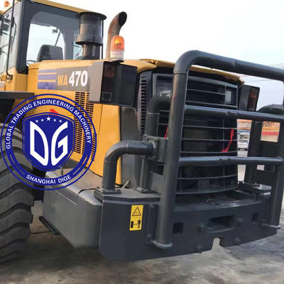 Voorste laadmachine Originele Komatsu WA470-6 Gebruikte laadmachine in goede staat