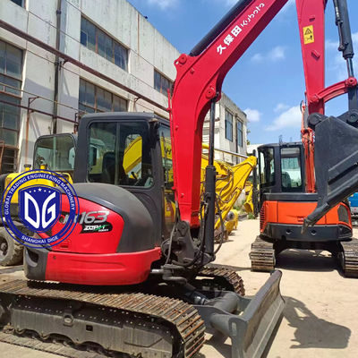 Kubota KX163 6,3 ton mini gebruikte graafmachine oorsprong uit Japan in uitstekende staat
