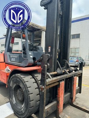 8t 8FDA80 Toyota Gebruikte vorkhefmachine Krachtige gebruikte vorkhefmachine Hydraulische machine