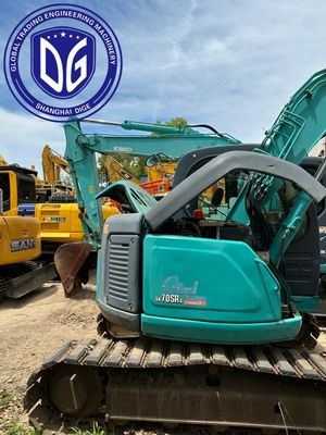 Manoeuvreerbare Sk75SR Gebruikte Kobelco 7,5 ton graafmachine veelzijdig voor de bouw