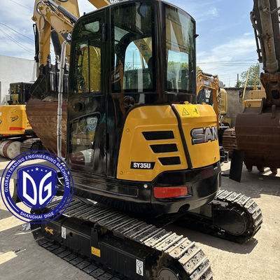 Gebruikte Sany SY35 3,5 ton kleine graafmachine bijna nieuw met compact ontwerp