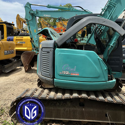 Gebruikte Kobelco SK70 7Ton kleine graafmachine Originele uit Japan Uitstekende functie