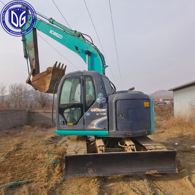 Gebruikte Kobelco SK135 13,5Ton Crawler Excavator Originele staat Zware lading hanteren