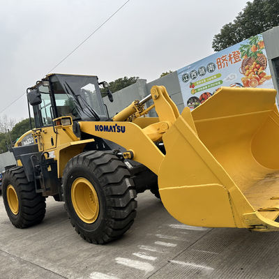 Gebruikte WA320-5 ladder Japan Komatsu WA320-3 WA320-5 WA470-3 WA470-6 wiellader In uitstekende staat