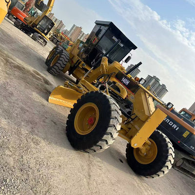 Hydraulische rijdende vorm Caterpillar Grader 140h 14677kg Machine Gewicht voor en nauwkeurige weggrader