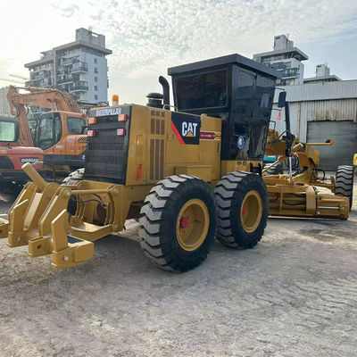 Hydraulische rijdende vorm Caterpillar Grader 140h 14677kg Machine Gewicht voor en nauwkeurige weggrader
