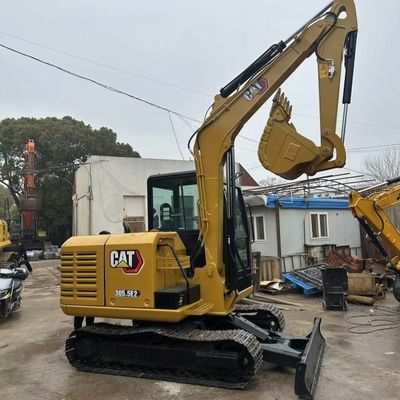 Gebruikte Caterpillar-graafmachine 5,6 km/u snelheid en manoeuvreerbaarheid voor drukke stadsreconstructiesites