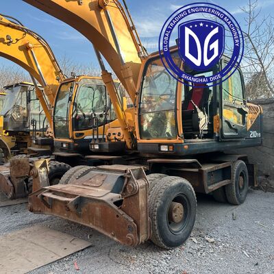 Gebruikte Hyundai 210W-9 mobiele graafmachine te koop | Efficiënt en klaar voor export