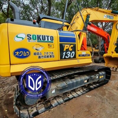 Japan Gebruikte Komatsu graafmachine PC130 Hydraulische graafmachine 13 ton Gebruikte graafmachine met 0,5m3 emmer