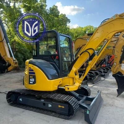 Gebruikte Japan Komatsu PC40 mini graafmachine 4 ton kleine hydraulische graver lage werktijden