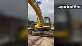 Gebruikte Komatsu graafmachine PC350-7 is aan het testen